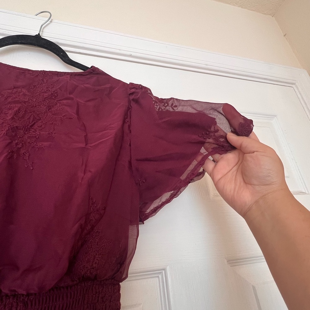 Orange Creek Plum Midi Dress - Picture 6 of 7